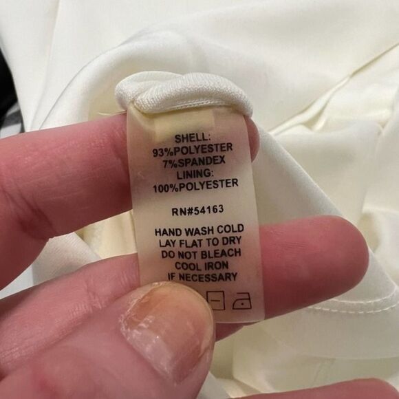 Calvin Klein white gold embellished sleeveless sheath dress size 4 - Picture 11 of 12